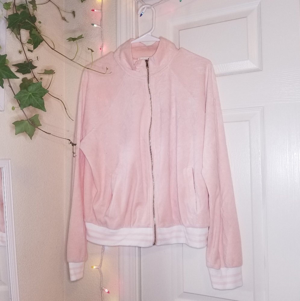 Baby pink track jacket
